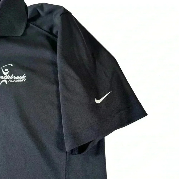 Nike Golf Tour Performance Dri-Fit Short Sleeve Golf Polo Shirt Men's M Black - Picture 10 of 13